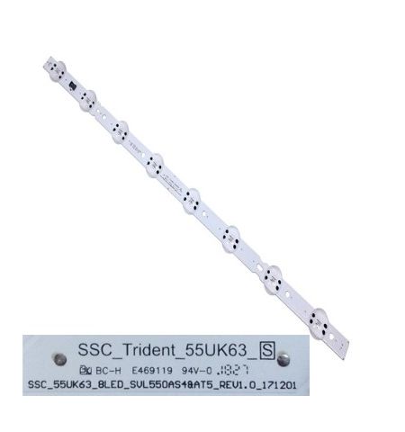 Tira 8 Leds SSC_Trident_55UK63_S  LG 55UK6300MLB swap de desmontaje