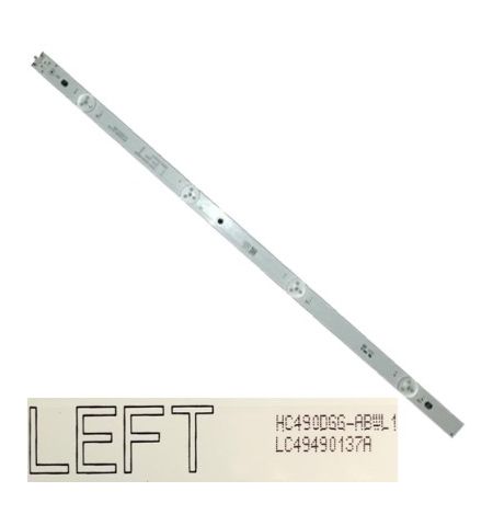 Tira 4 leds HC490DGG-ABWL1 LC49490137A LEFT LG 49UK6200PLA