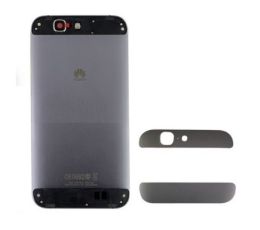 Carcasa Trasera / Tapa Bateria Completa Gris-Negra Huawei G7 L01, G7 UL20